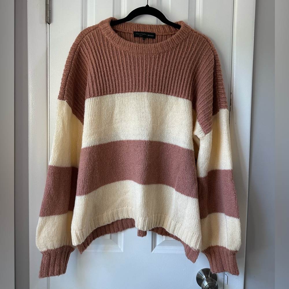 House of Harlow x Revolve Oversized Stripe Sweater - Size Medium